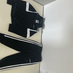 Adidas Black and White Jogger Track Suit. Size 4T.